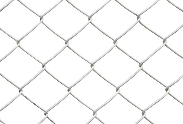 White Chain Link Fence Repair